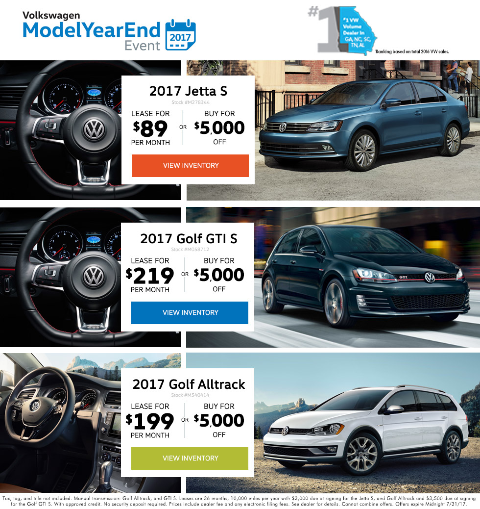 VW Model Year End Event