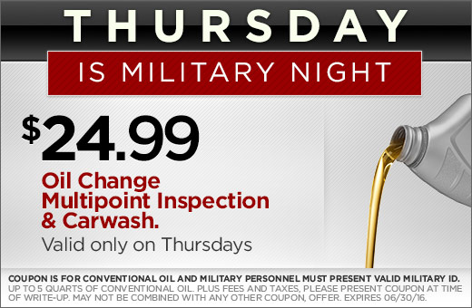 Thursday is Military Night