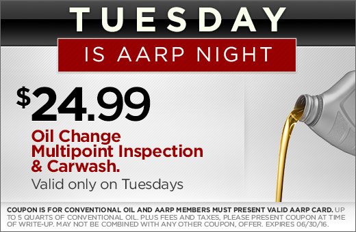 Tuesday is AARP Night